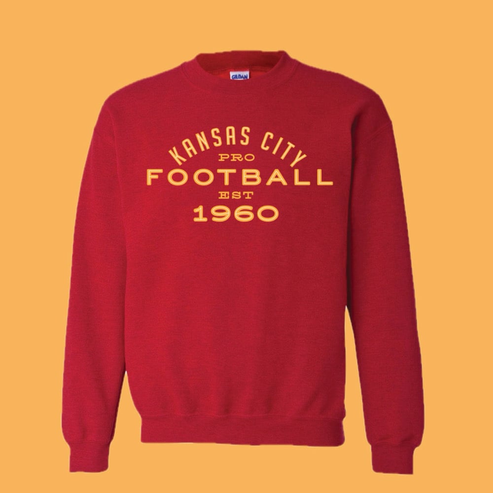 Image of KC Pro Football Printed Crewneck