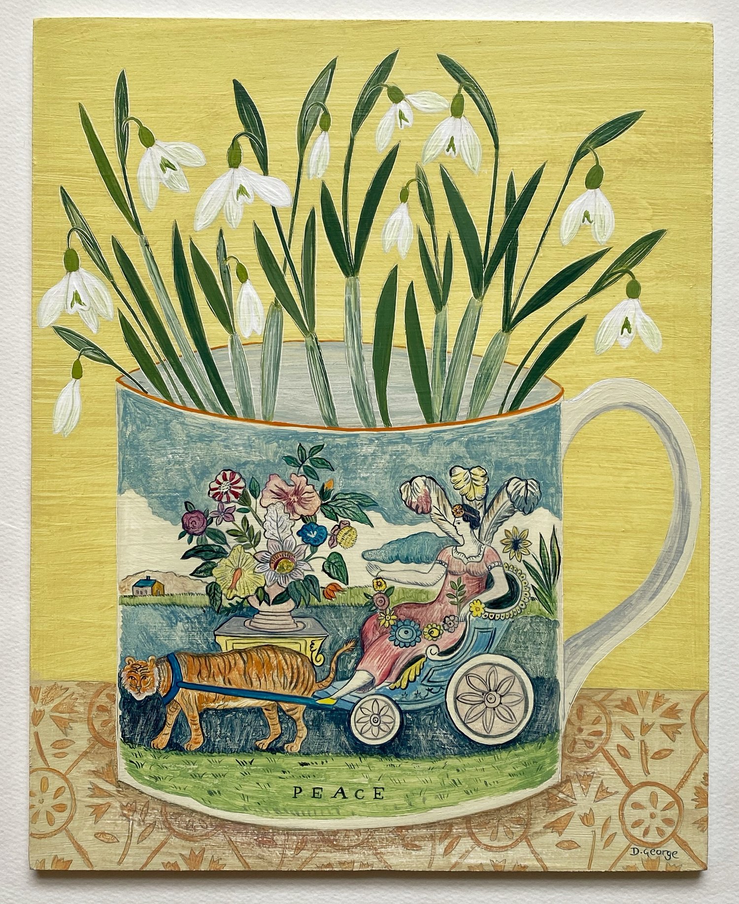Image of Peace cup and Snowdrops 