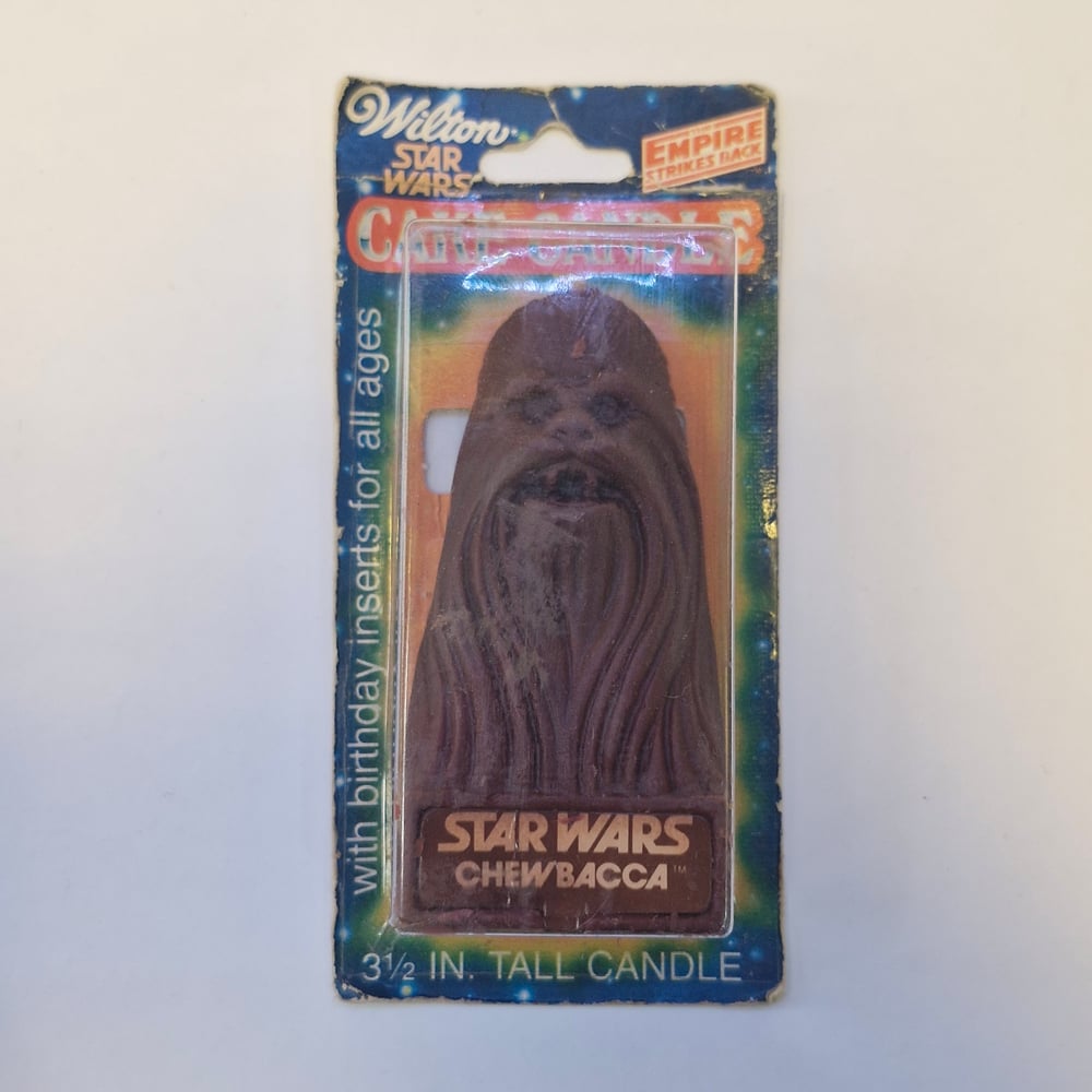 Image of Vintage Star Wars Birthday Cake Candle - Chewbacca by Wilton | New 3 1/2" | 1980
