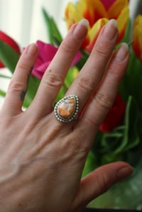 Image 3 of Peach Scolecite Trust Ring 