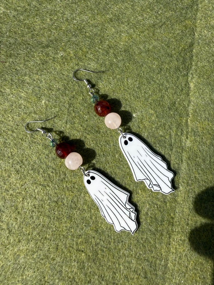 Image of Cute ghost earrings 👻🫶🏻✨