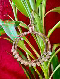 Image 1 of Peridot (Copper) Hoop Earrings