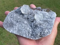 Image 18 of UV Calcite On Quartz With Rainbow Chalcopyrite Specimen #1698