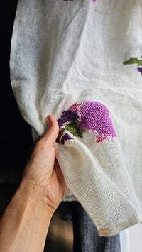 Image 4 of Jerusalem flower scarf - Made in Palestine