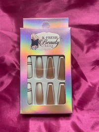 Nails - Long (Nude & White)