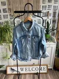 Image 1 of Old Navy distressed Jean jacket 