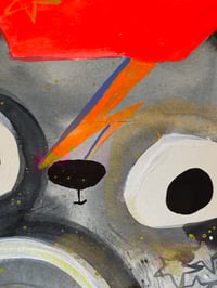 Image 2 of Bowie Cat Original Painting 