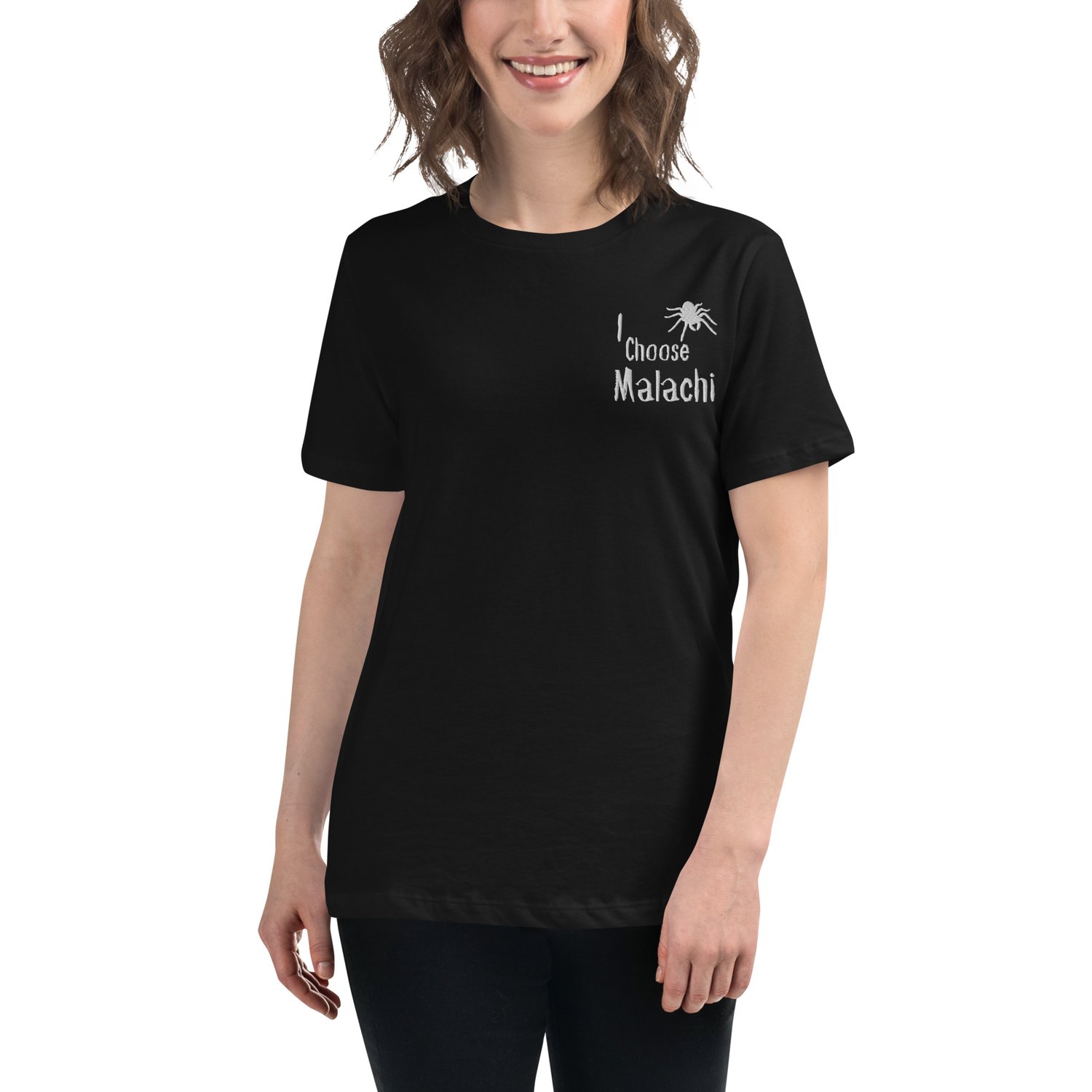 Image of Officially Licensed Little Stranger I choose Malachi embroidery t-shirt