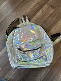  Metallic backpack