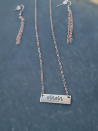 Necklace/Earring Set - bronze, Mama