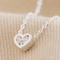 Image 3 of Lisa Angel Tiny Crystal Heart Pendant