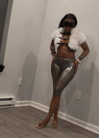 Image 3 of Mesh Leggings(Dark Grey)