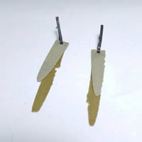 Image 2 of ​Pendientes largos patinados Hope 