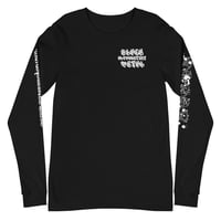 Image 1 of Unisex Long Sleeve Tee "Black Metal Alphabetist 1"