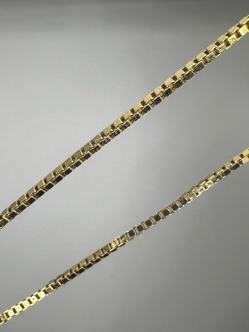 Image of 14K Yellow Gold Box Chain 22"