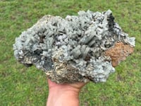 Image 1 of Large Quartz Crystal Points Cluster with inclusions & Fluorite | China #2887