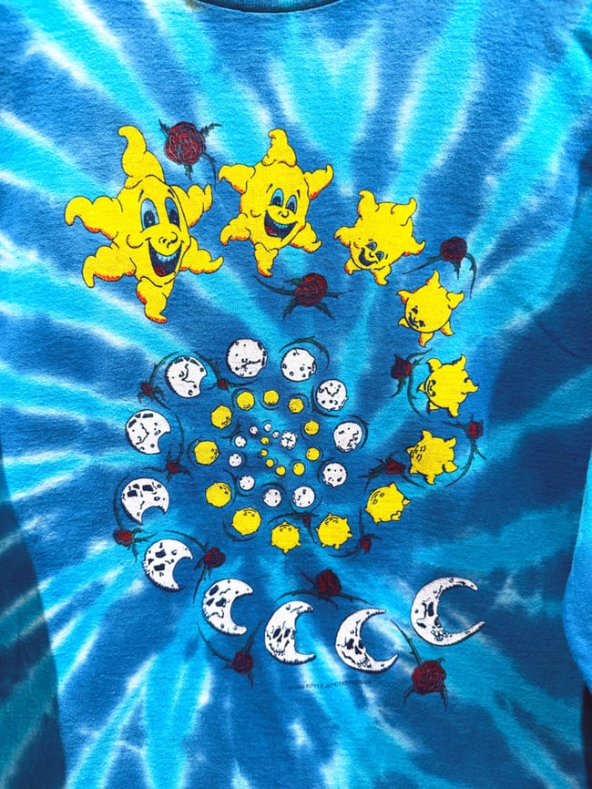 Grateful Dead 1992 Ripple Junction ‘Sun and Moon’ Longsleeve Shirt - Size L/M