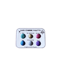 Image 1 of Mini Dark Feminine Watercolor Dot Card Palettes