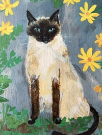 Image 3 of A5 print -Siamese cat 
