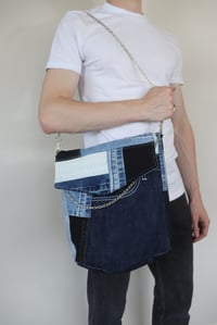Image 1 of Recycled Denim Bag 2
