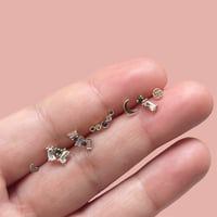 Image 2 of geometric yellow gold studs