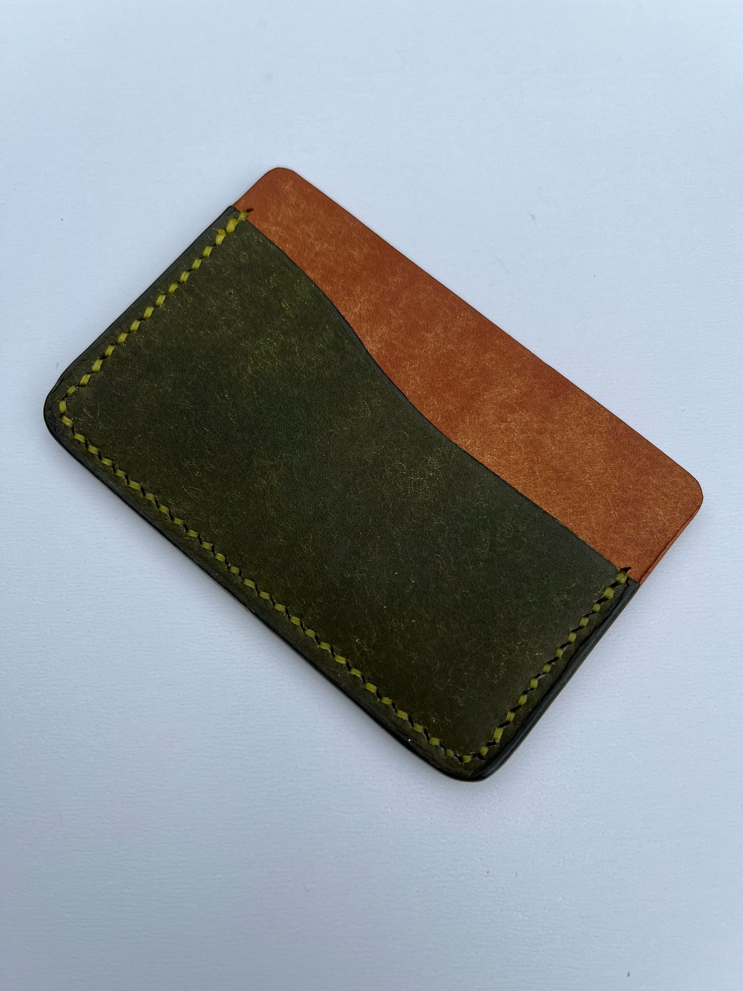 Image of Cognac/Olive Pueblo Horizontal Cardholder 