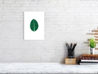 Image 4 of Green Ficus Leaf Print