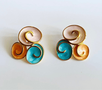 Image 3 of Soraya Swirl Earrings