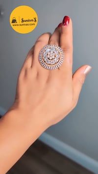 Image 3 of Janette_American Diamond Adjustable Ring
