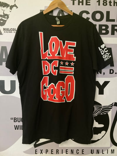 Image of LOVE DC GOGO "The Singleton" black t-shirt