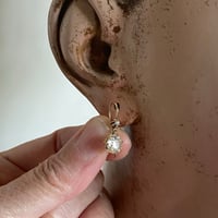 Image 2 of ANTIQUE EUROPEAN-CUT DIAMOND EARRINGS