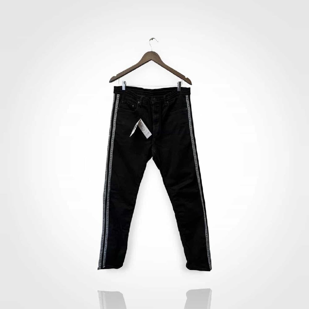 Image of Hysteric Glamour "BACK PILE ISKO" Denim Side Line Easy Pants 