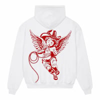 Image 1 of LOVE ME OR LEAVE ME IN DALLAS HOODIE (WHT)
