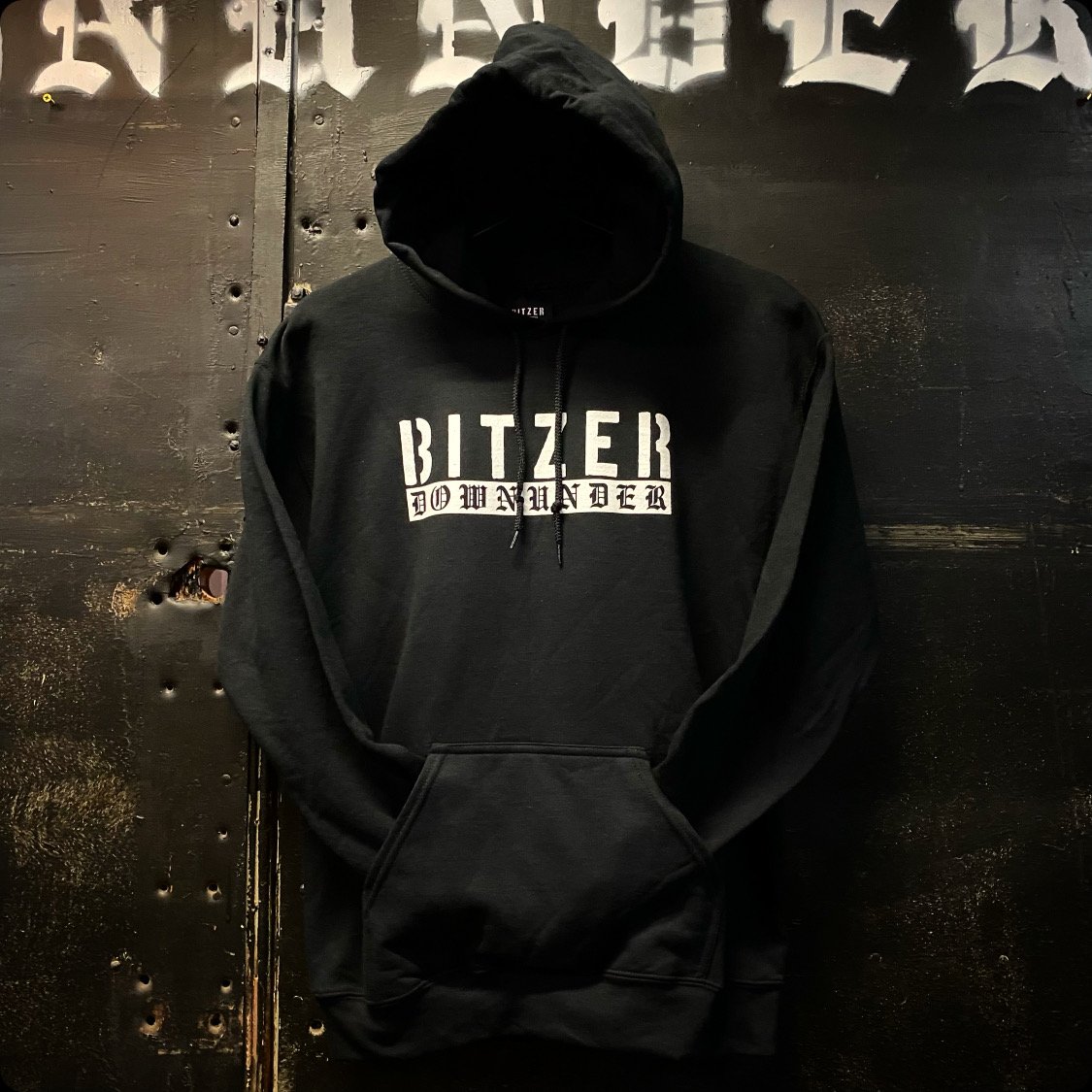 Image of BITZER DOWNUNDER HOODIE (BLACK)