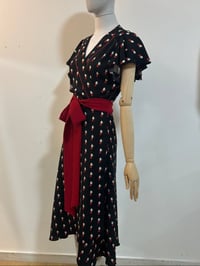 Image 2 of Dotty Printed Wrapover Dress
