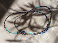 Image 2 of Bracelet 5 rangs, Bleu céleste 