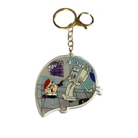 Image 2 of Mandark Acrylic Shaker Keychain