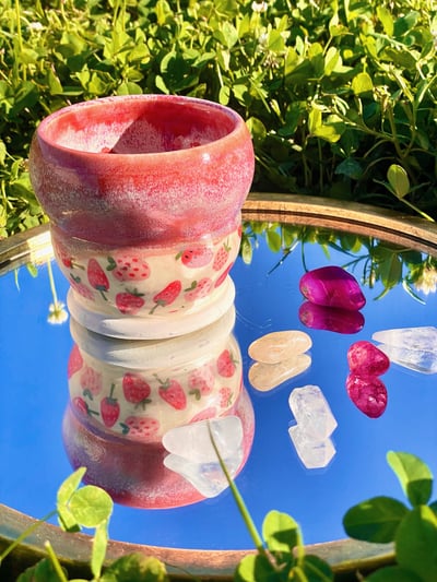 Image of Strawberry Skies | Tumbler Cup