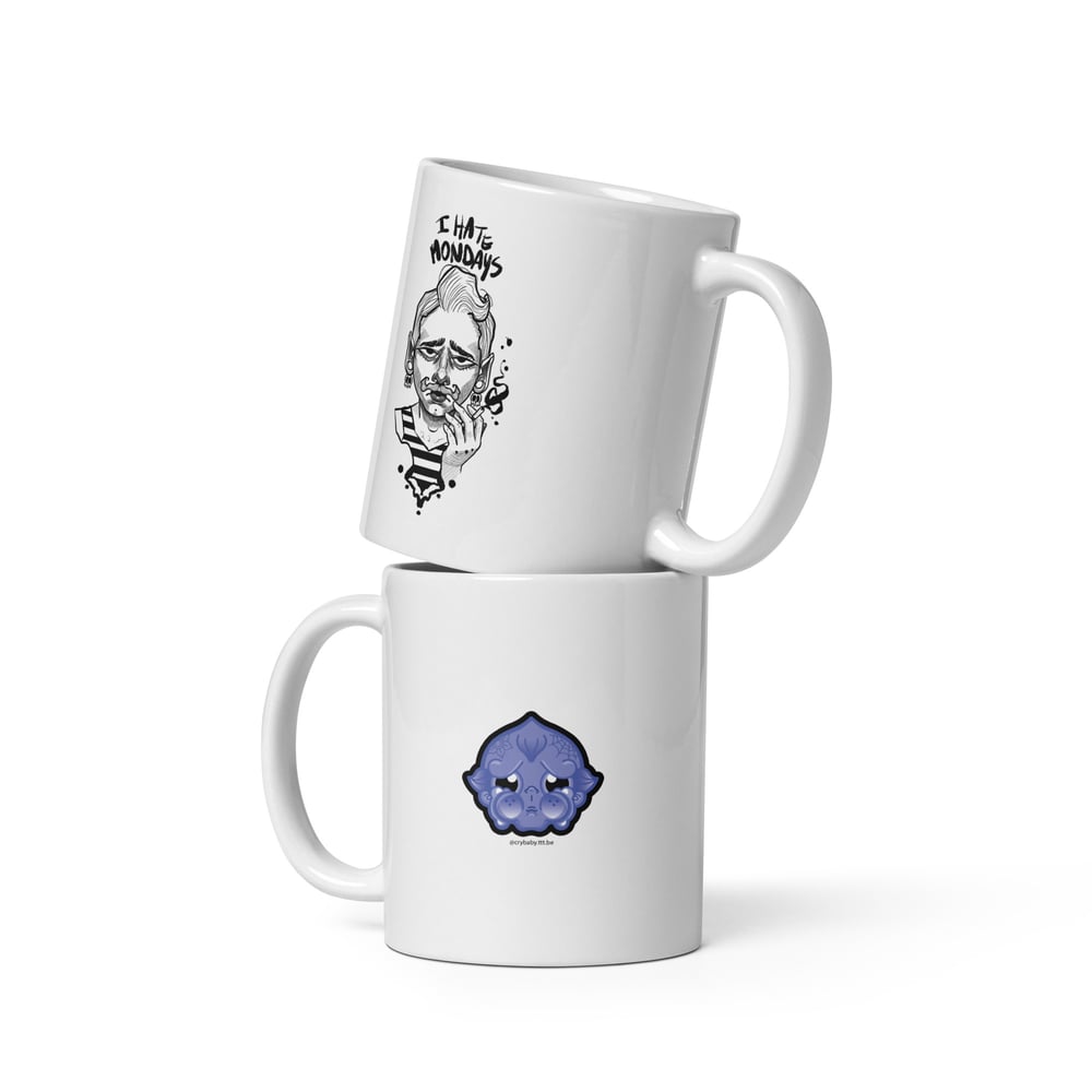 Image of I hate mondays - White glossy mug