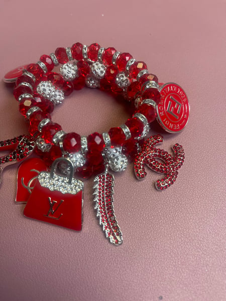 Image of Heart of love (Red) 3 piece Bracelets