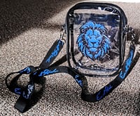Image 1 of Lion Head Crossbody Clear Bag 