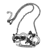 Image 1 of symphony knuckle necklace (white)