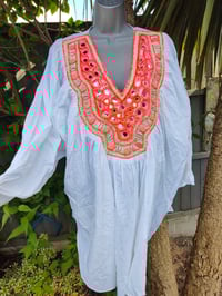 Image 12 of Cotton Neon Set-  tunic and bag- one off 