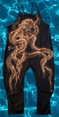 Image 1 of “OCTO BABY” CUSTOM BLEACH PAINTED OVERSIZED JUMPER LARGE