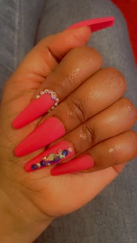 Image 4 of Nails - Long Luxury (Pink Passion)