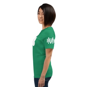 Image of Shamrock Lightning Bolt Green Womens T-Shirt