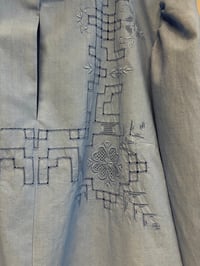 Image 11 of Blue puff sleeve shirt (X-Large)