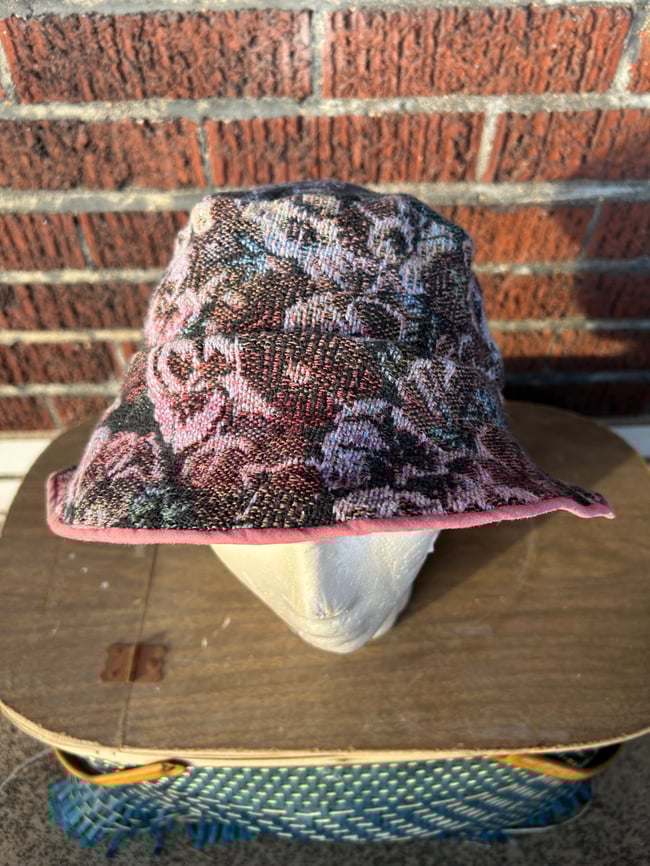 “Pansy and Orchid” Tapestry Blanket Bucket Hat