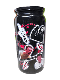Image 2 of Husbands of Horror 16oz plastic can cup with lid