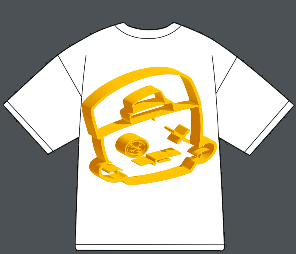 ASTRONAUT SKULL (yellow)